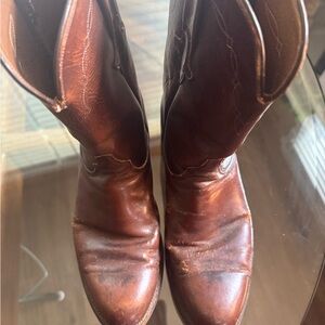 Lucchese Brown Vintage Roper Boots Size 9